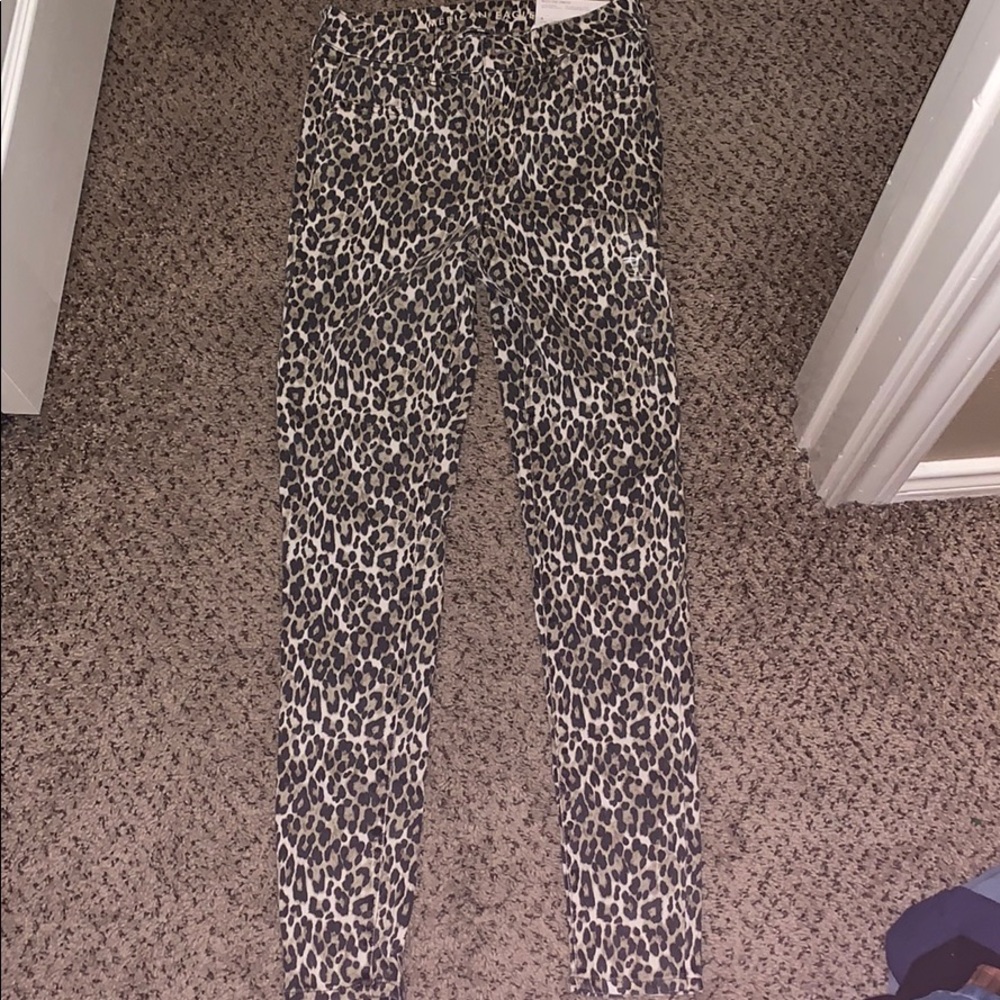 Leopard print jeggings
